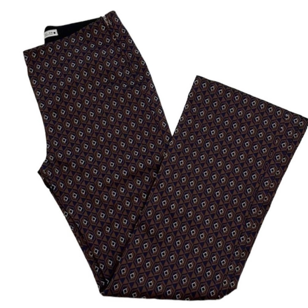 Zara flared Patterned Pants - Picture 4 of 15